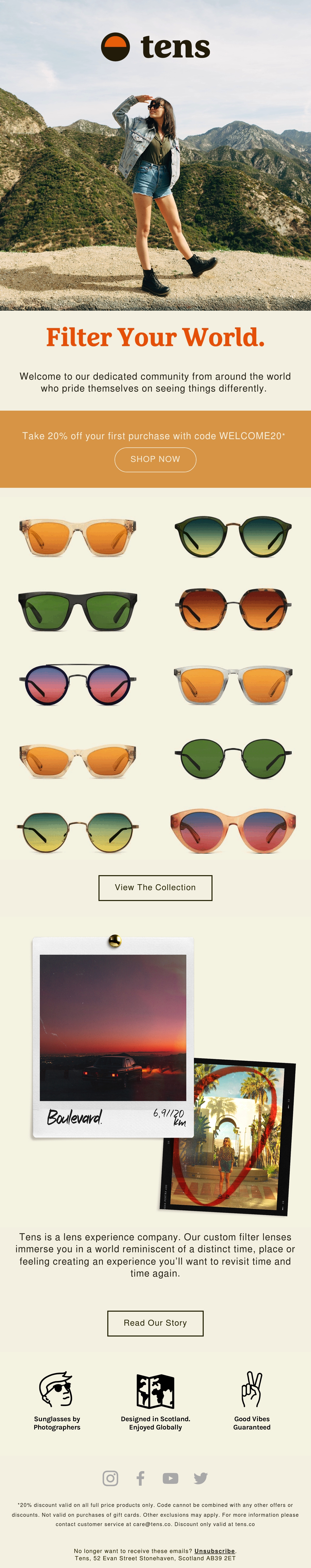 Email Inspiration from Tens Sunglasses Thumbnail Preview