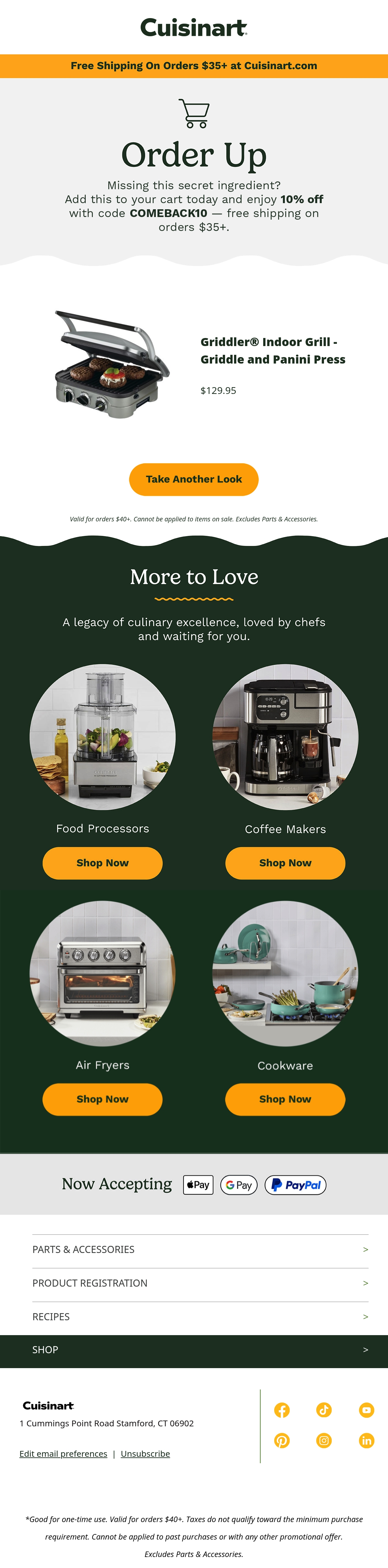 Email Inspiration from Cuisinart Thumbnail Preview