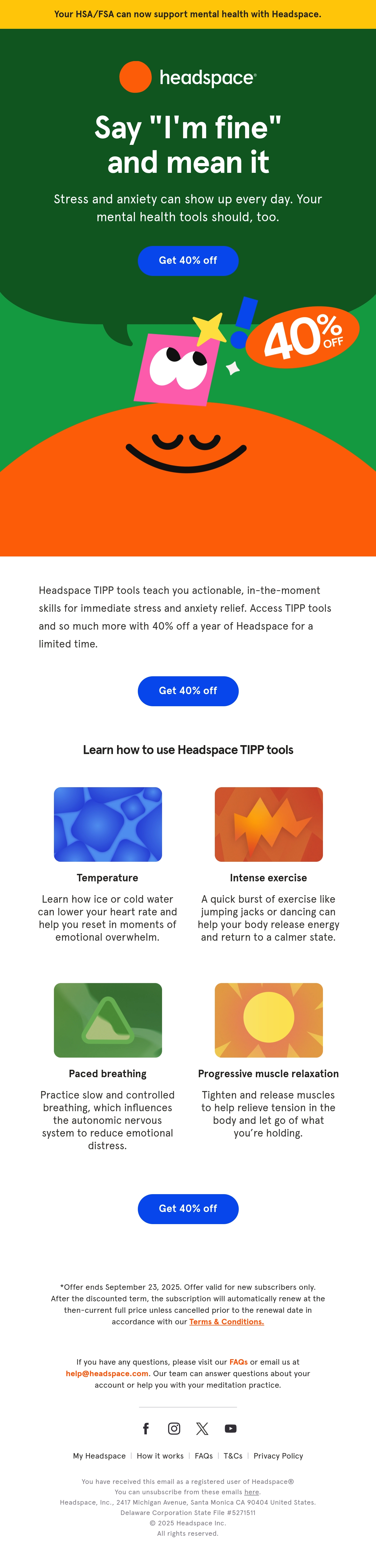 Email Inspiration from Headspace Thumbnail Preview