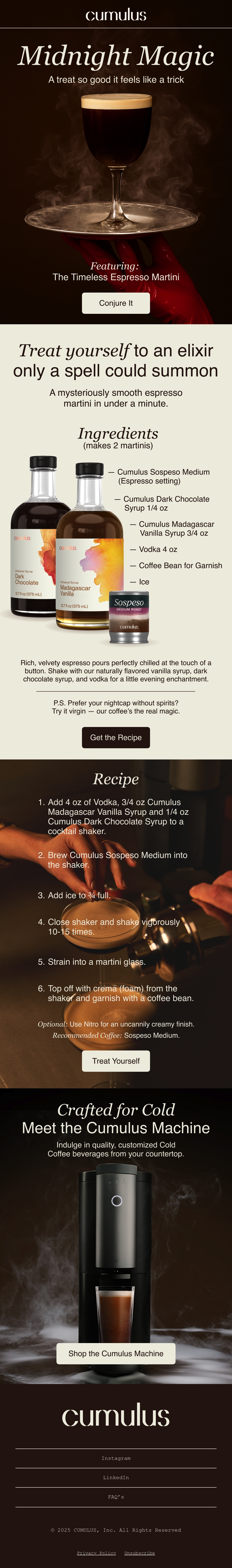 Email Inspiration from Cumulus Coffee Thumbnail Preview