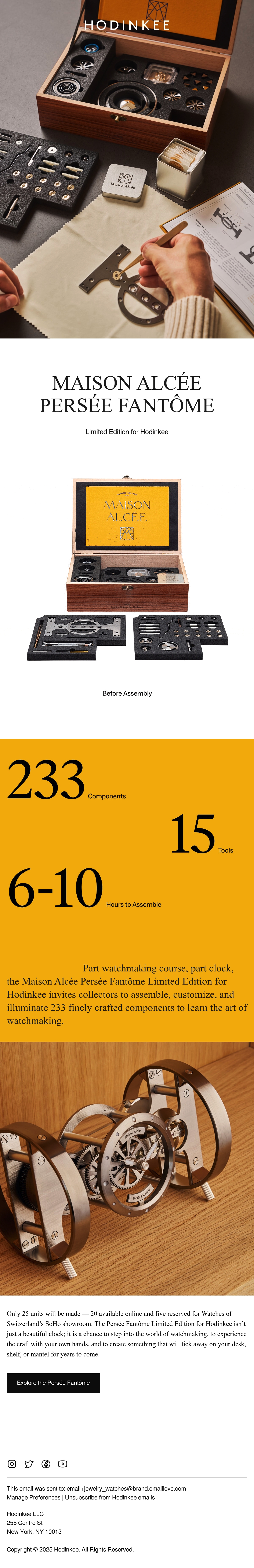 Email Inspiration from Hodinkee Limited Editions Thumbnail Preview