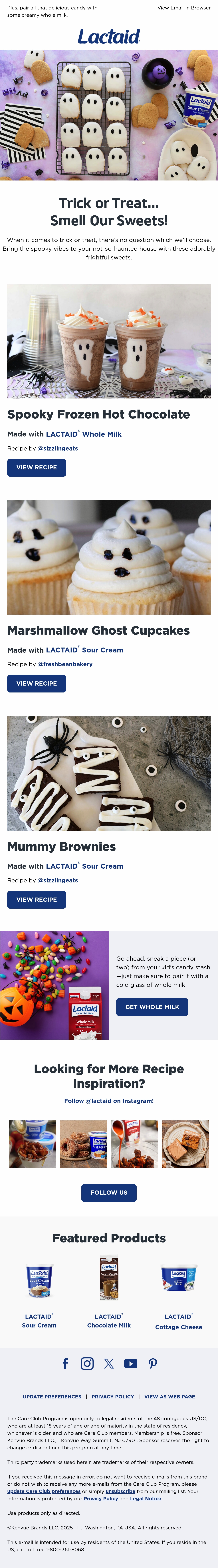 Email Inspiration from Lactaid Thumbnail Preview