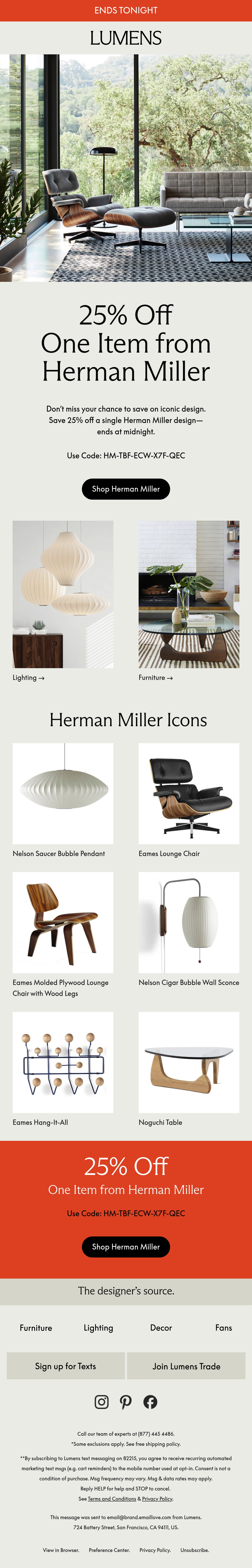 Email Inspiration from Lumens Thumbnail Preview