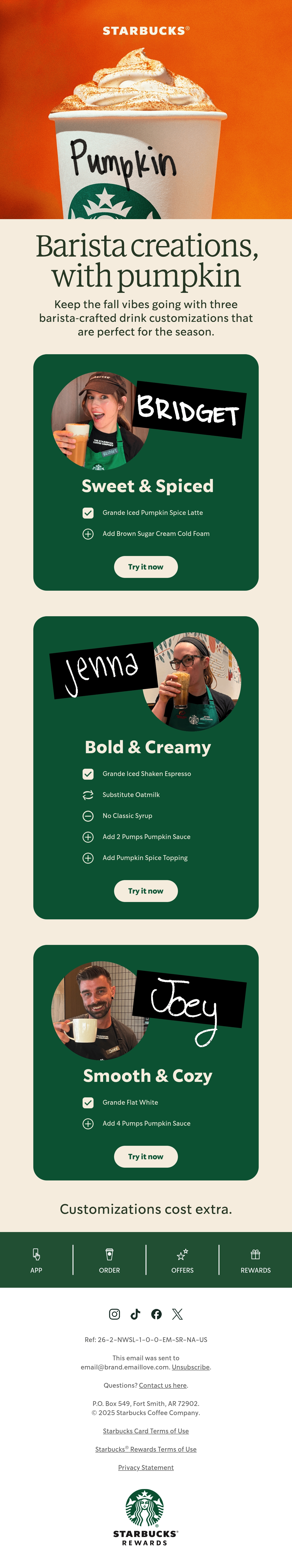 Email Inspiration from Starbucks Thumbnail Preview