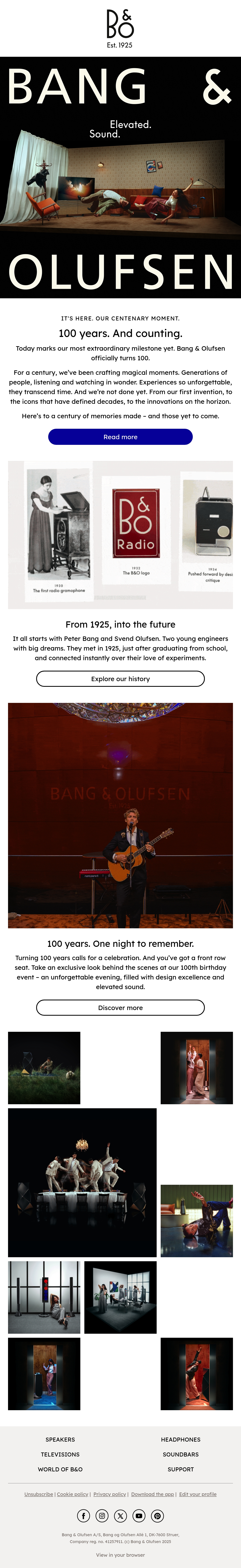 Email Inspiration from Bang & Olufsen Thumbnail Preview