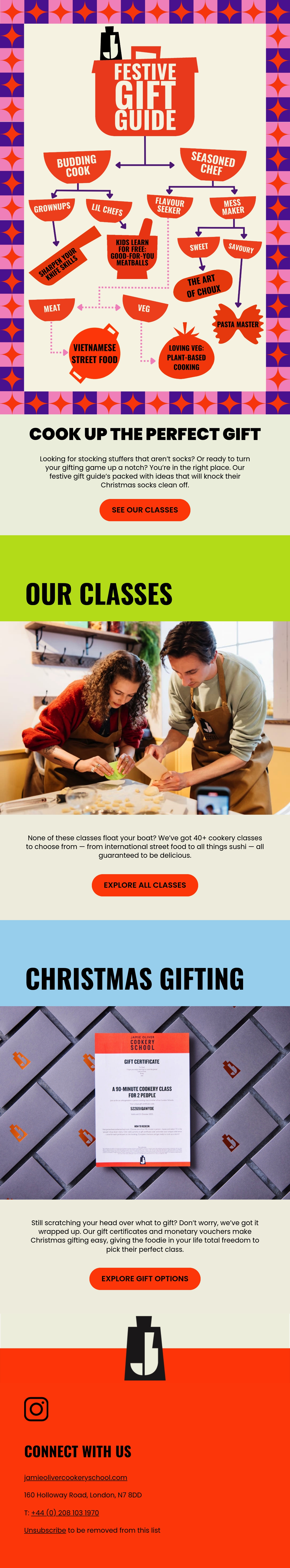 Email Inspiration from Jamie Oliver Cookery School Thumbnail Preview