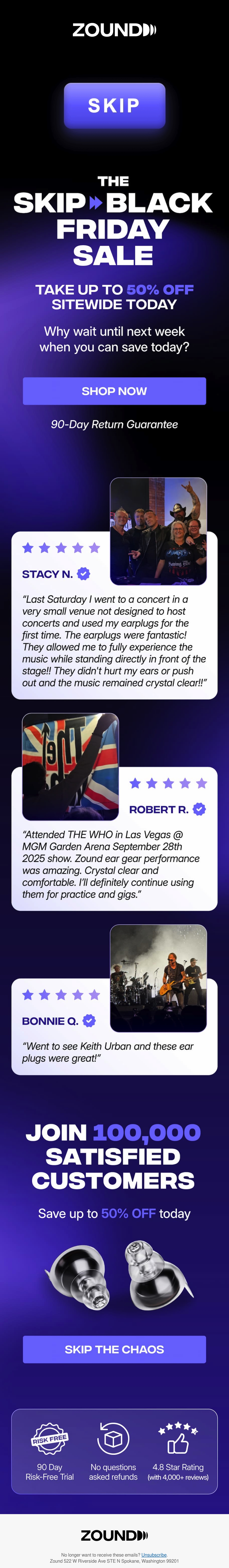 Email Inspiration from Zound Thumbnail Preview