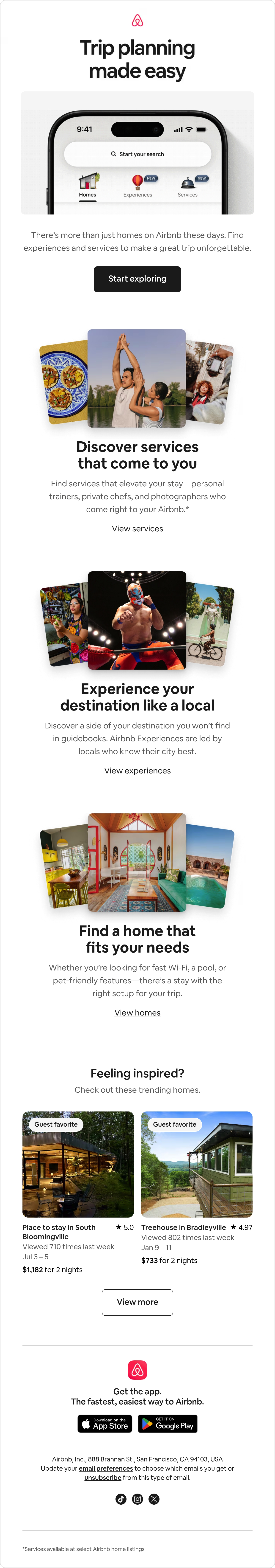 Email Inspiration from Airbnb Thumbnail Preview