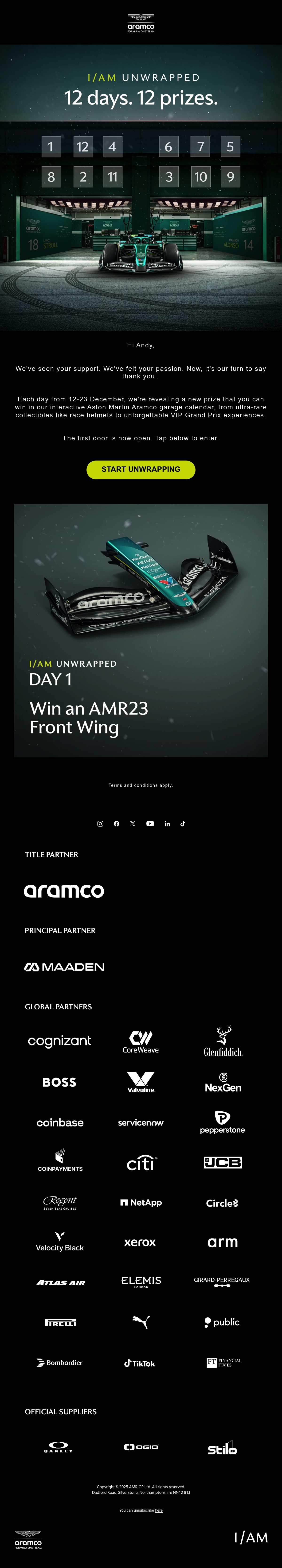 Email Inspiration from Aston Martin Aramco Formula One™ Team Thumbnail Preview