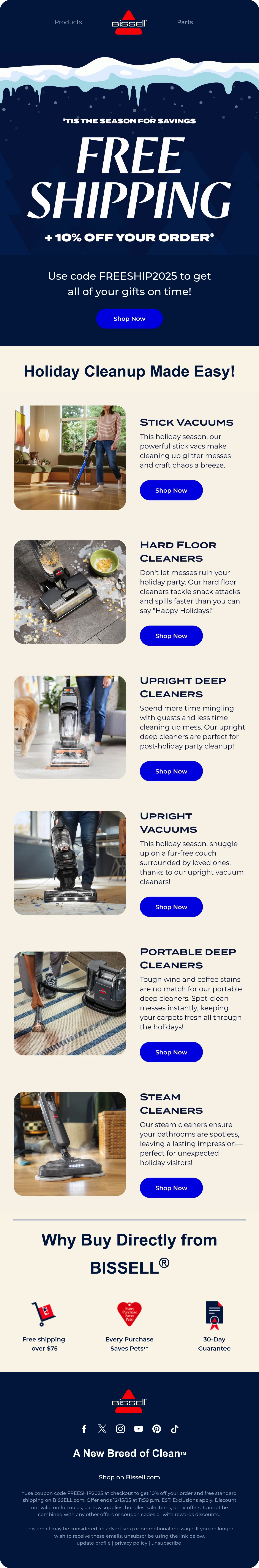 Email Inspiration from BISSELL Thumbnail Preview