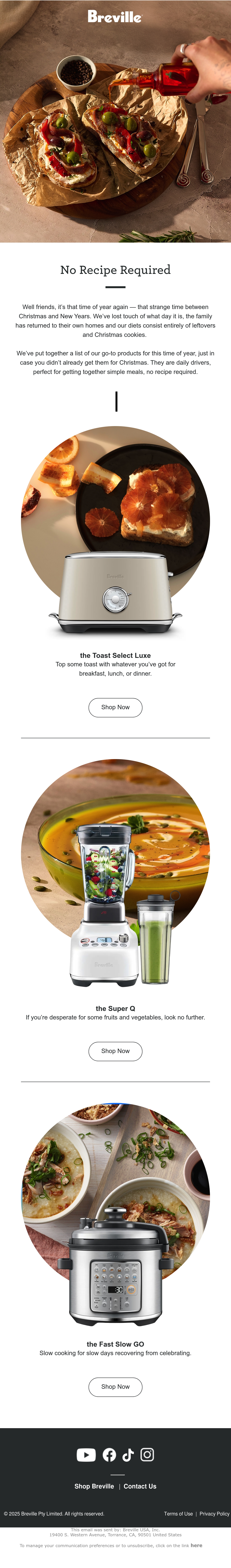 Email Inspiration from Breville Thumbnail Preview