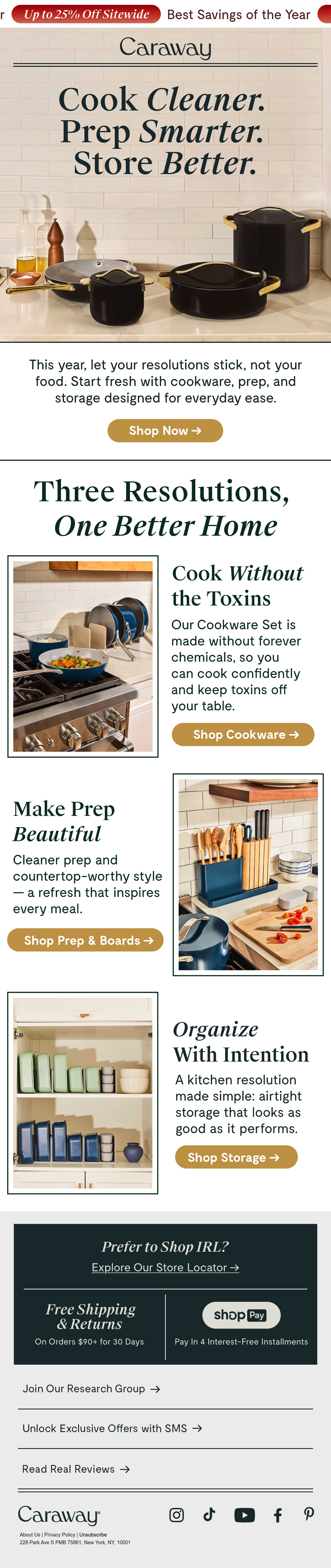 Email Inspiration from Caraway Thumbnail Preview