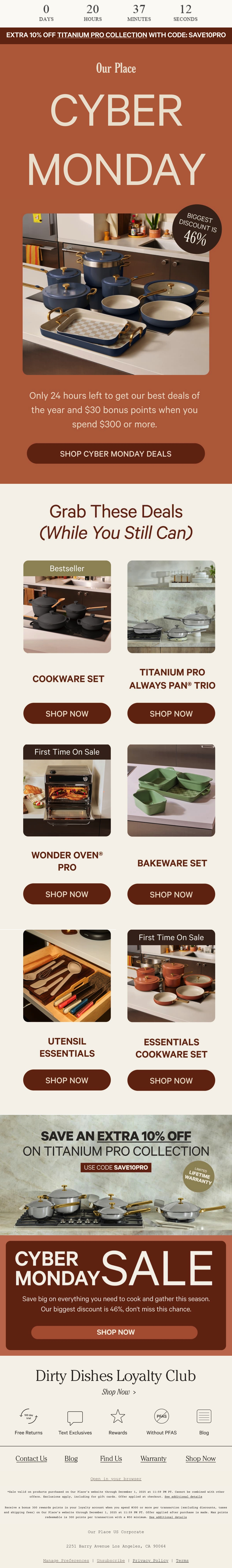 Email Inspiration from Our Place Thumbnail Preview