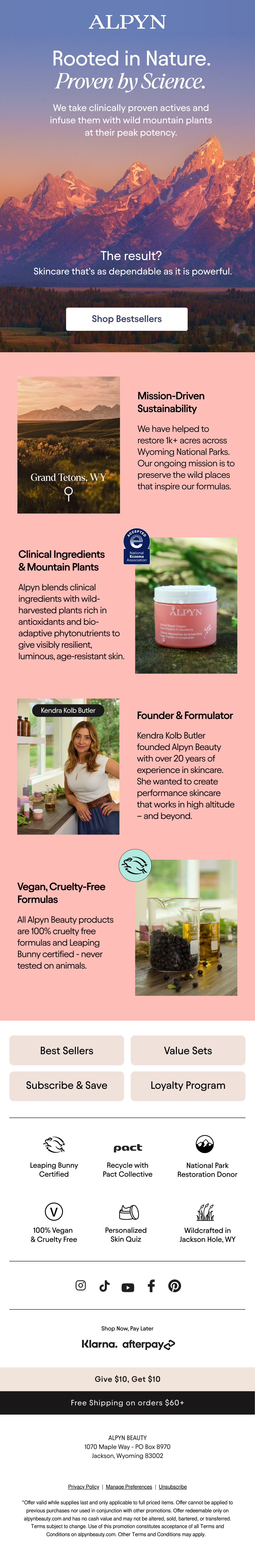 Email Inspiration from Alpyn Beauty Thumbnail Preview