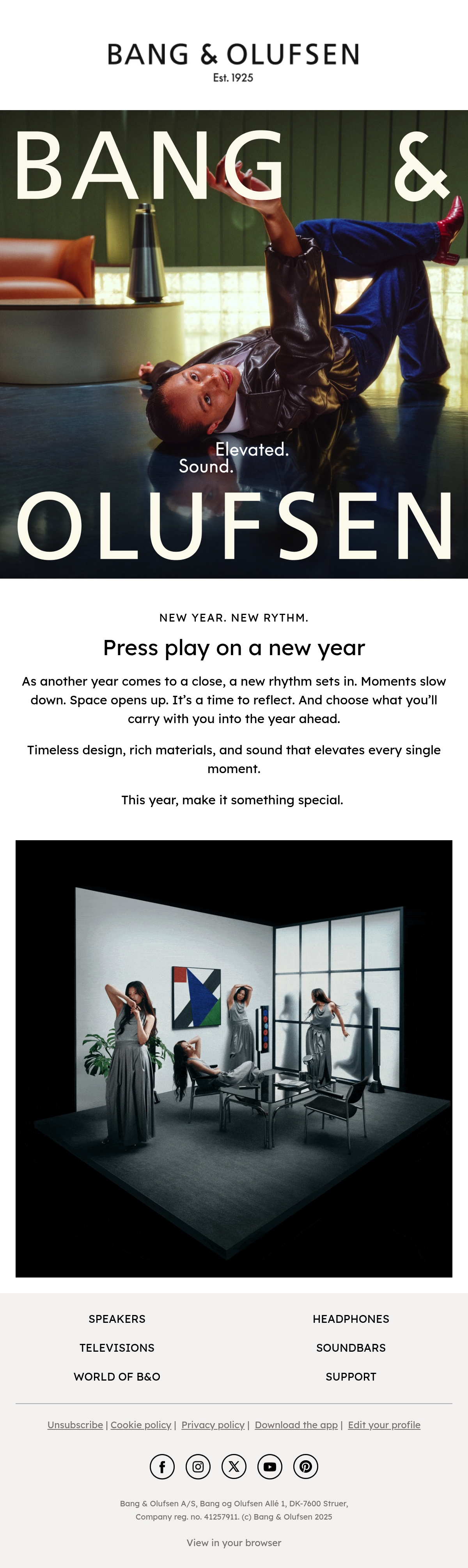 Email Inspiration from Bang & Olufsen Thumbnail Preview
