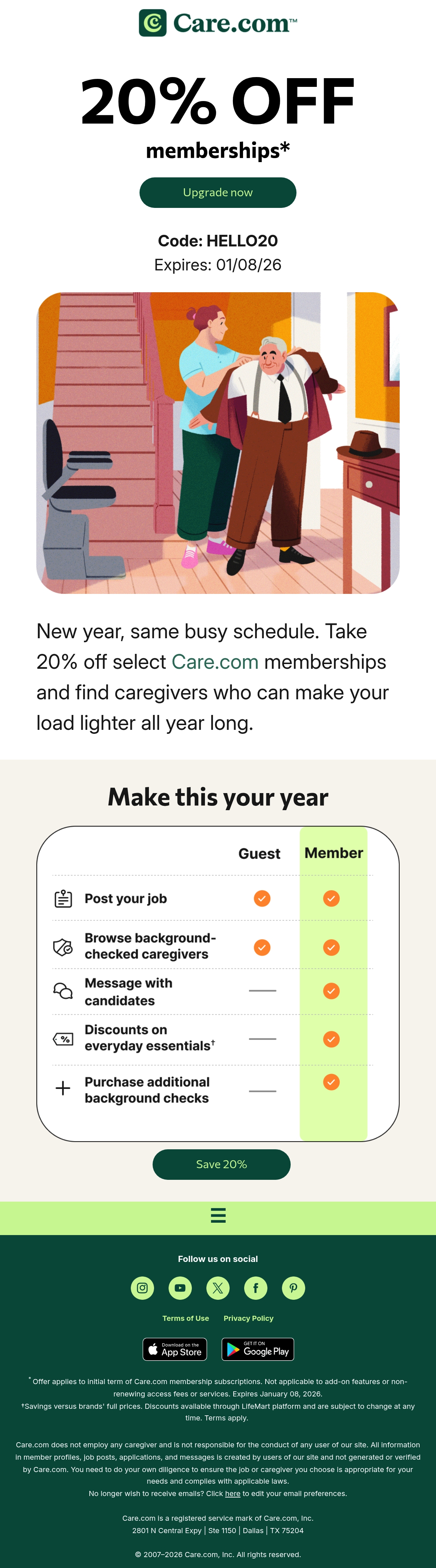 Email Inspiration from Care.com Thumbnail Preview