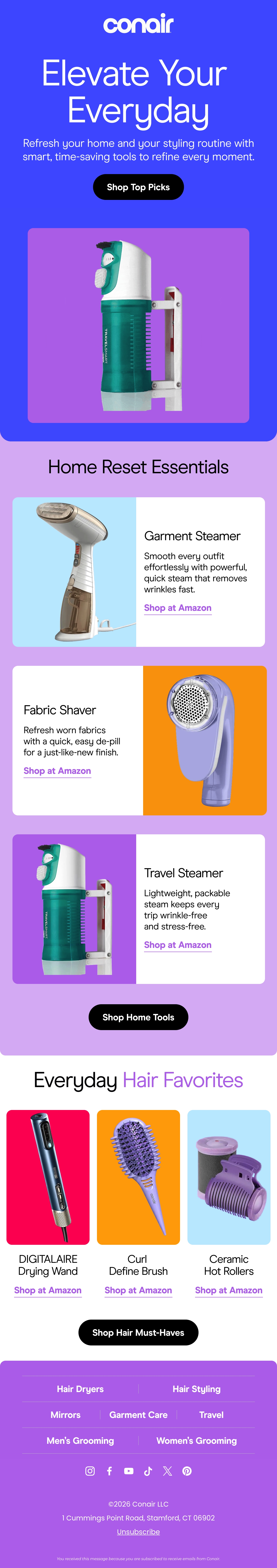 Email Inspiration from Conair Thumbnail Preview