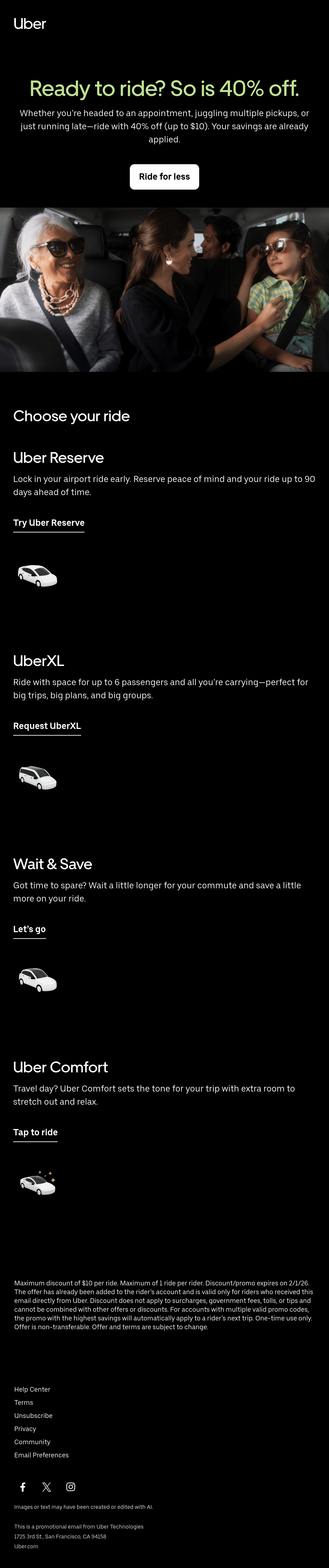 Email Inspiration from Uber Thumbnail Preview