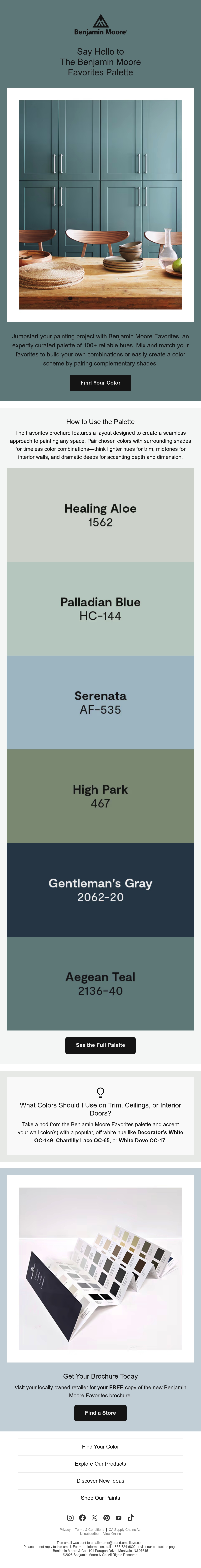 Email Inspiration from Benjamin Moore Thumbnail Preview