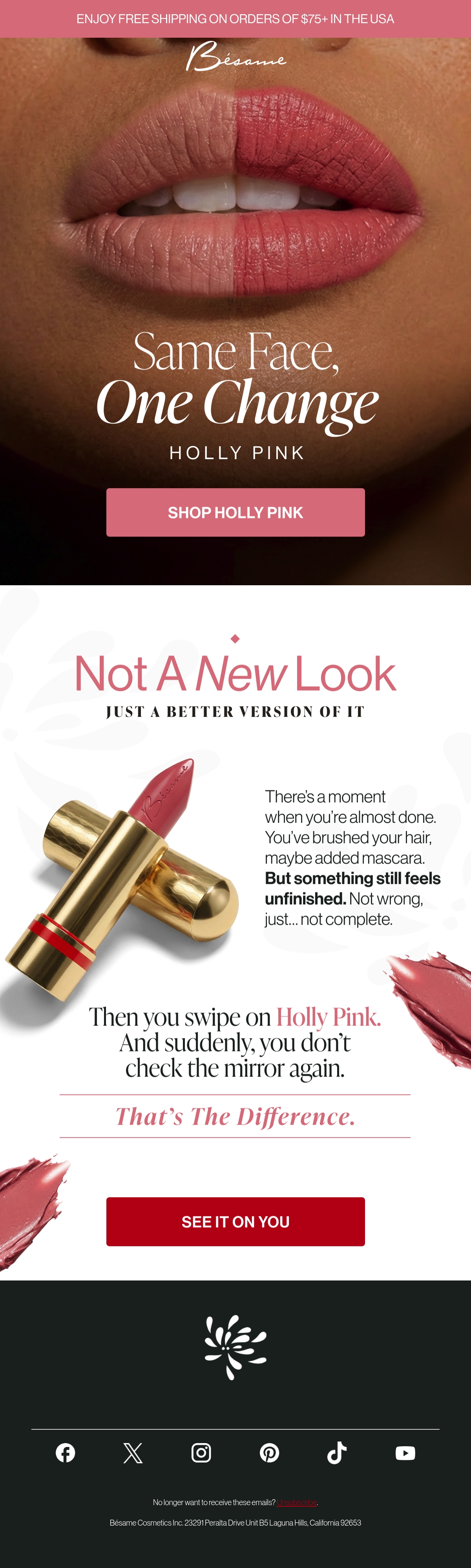 Email Inspiration from Bésame Cosmetics Thumbnail Preview