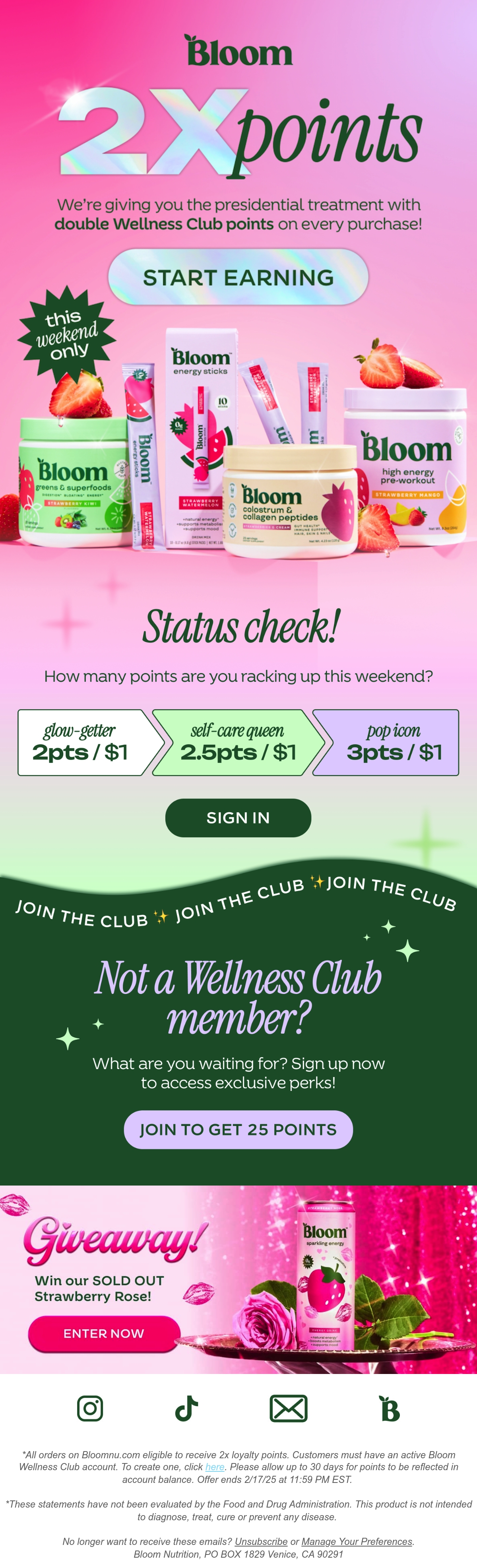 Email Inspiration from Bloom Nutrition Thumbnail Preview