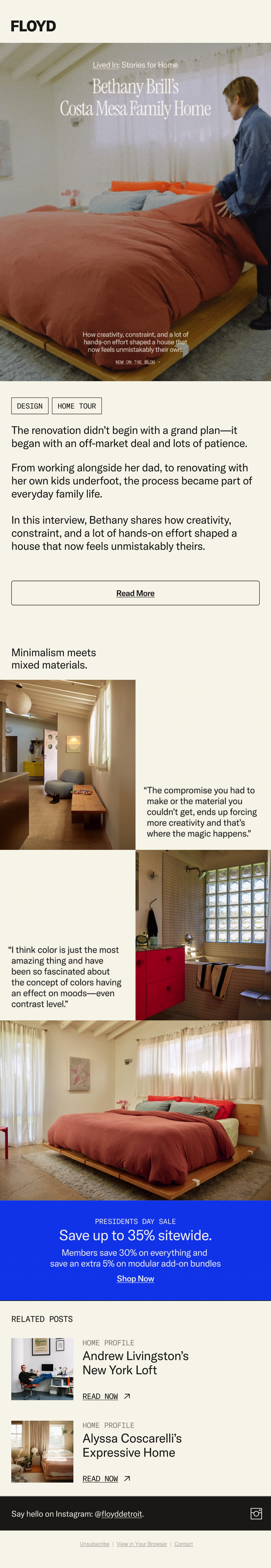 Email Inspiration from Floyd Thumbnail Preview