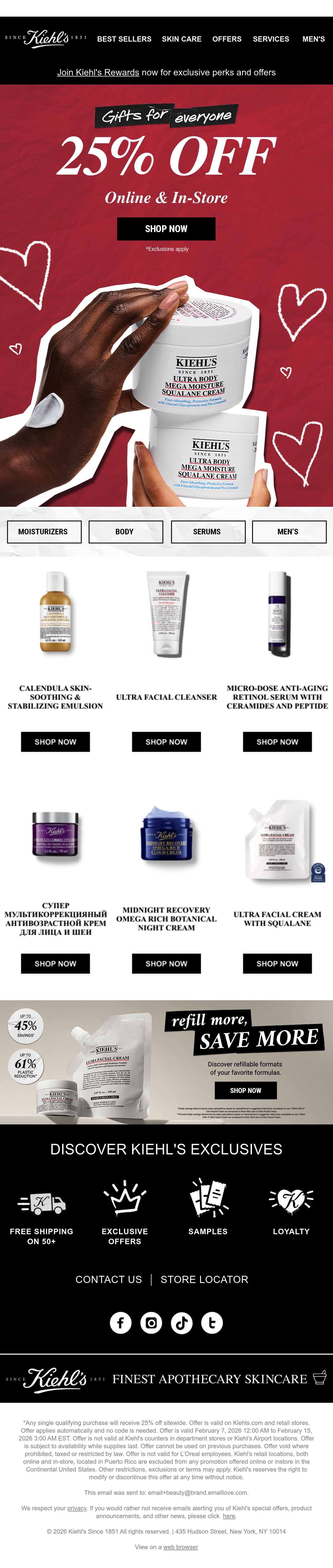 Email Inspiration from Kiehl’s Since 1851 Thumbnail Preview