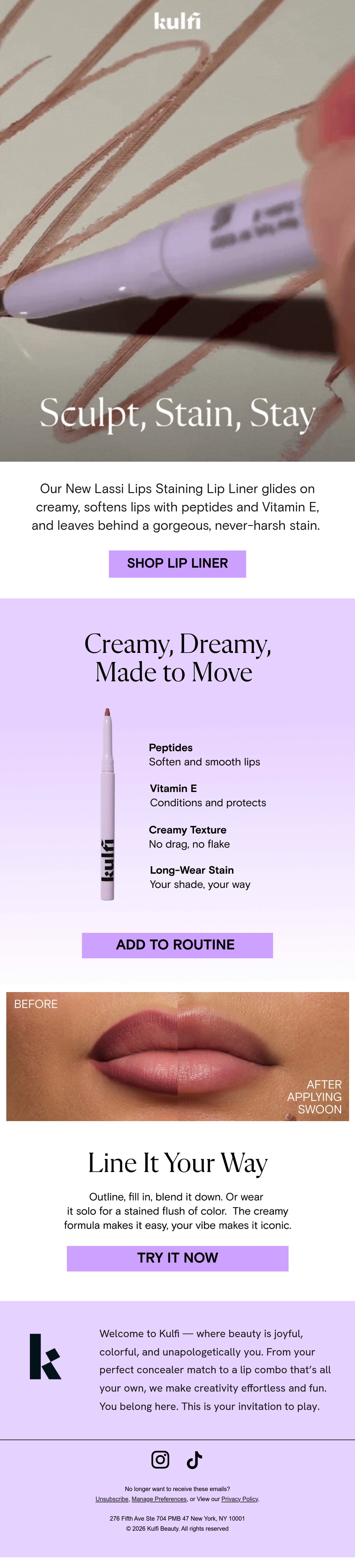 Email Inspiration from Kulfi Beauty Thumbnail Preview
