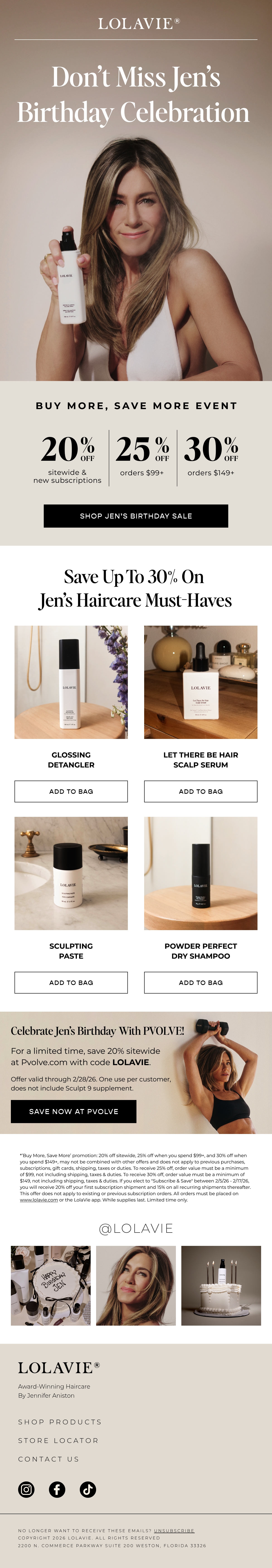 Email Inspiration from LolaVie Thumbnail Preview