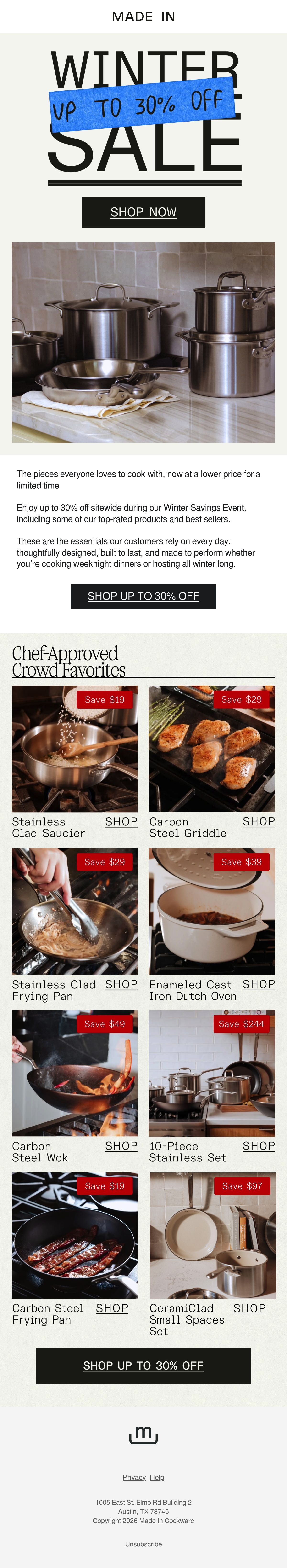 Email Inspiration from Made In Thumbnail Preview