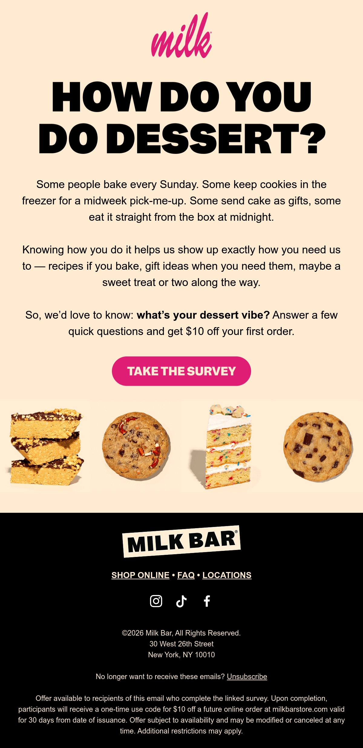 Email Inspiration from Milk Bar Thumbnail Preview