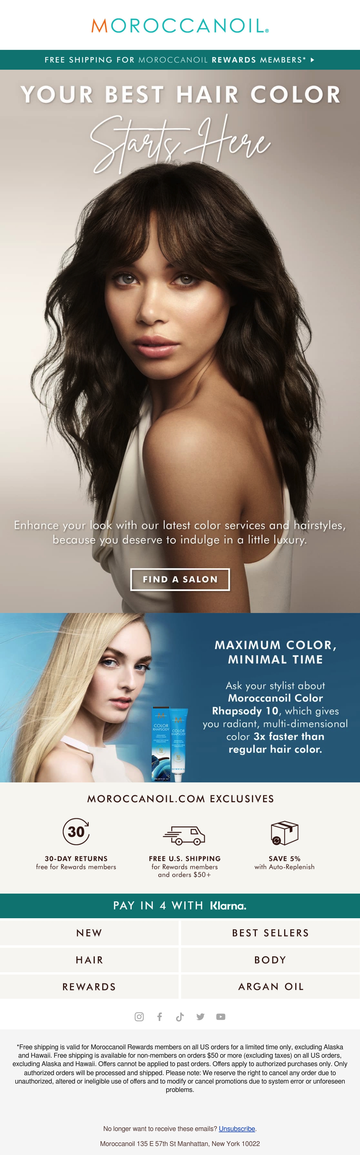 Email Inspiration from Moroccanoil Thumbnail Preview