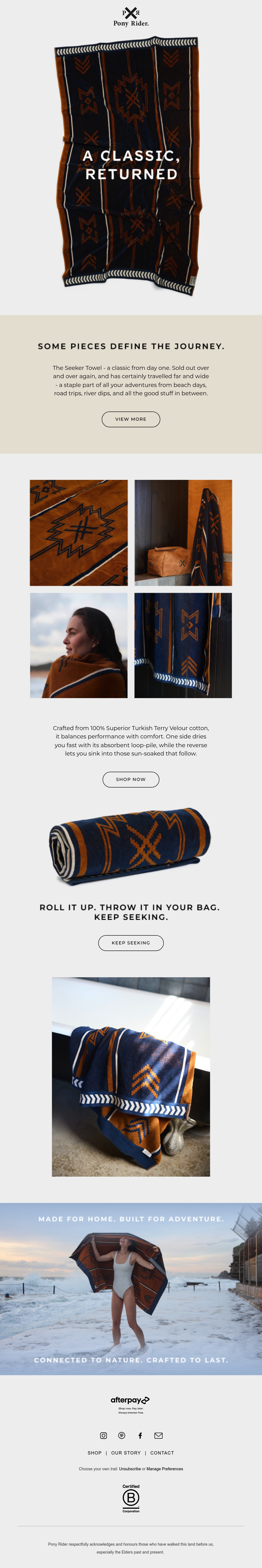 Email Inspiration from Pony Rider Thumbnail Preview