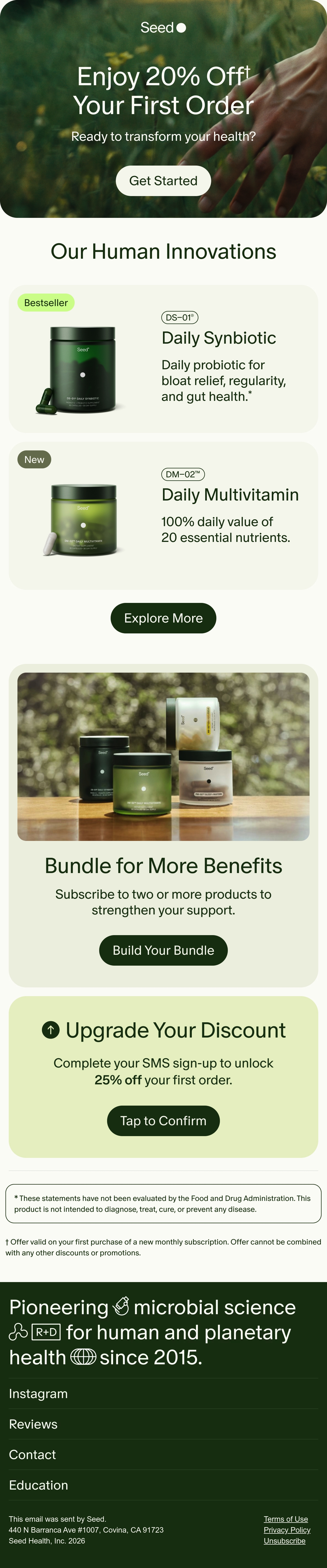 Email Inspiration from Seed Thumbnail Preview