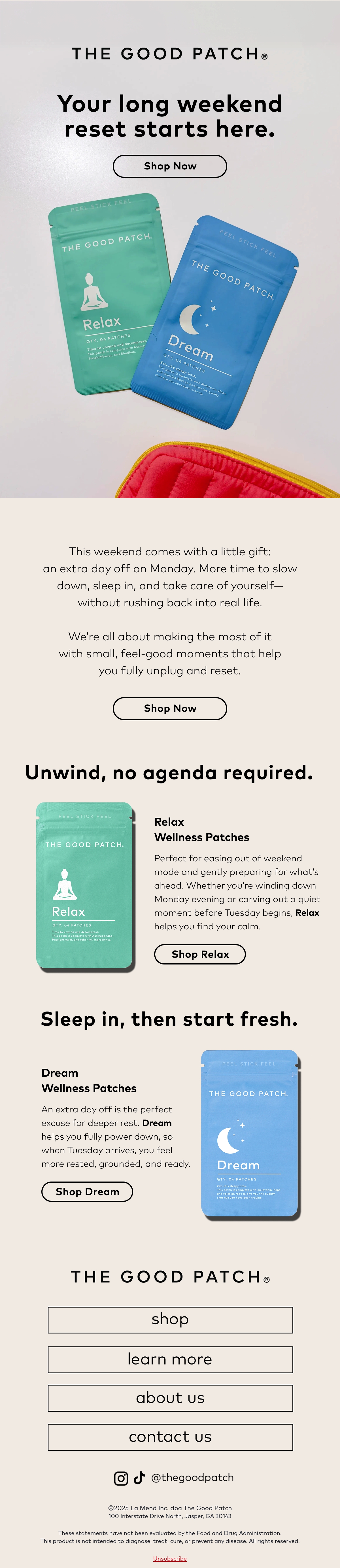 Email Inspiration from The Good Patch Thumbnail Preview