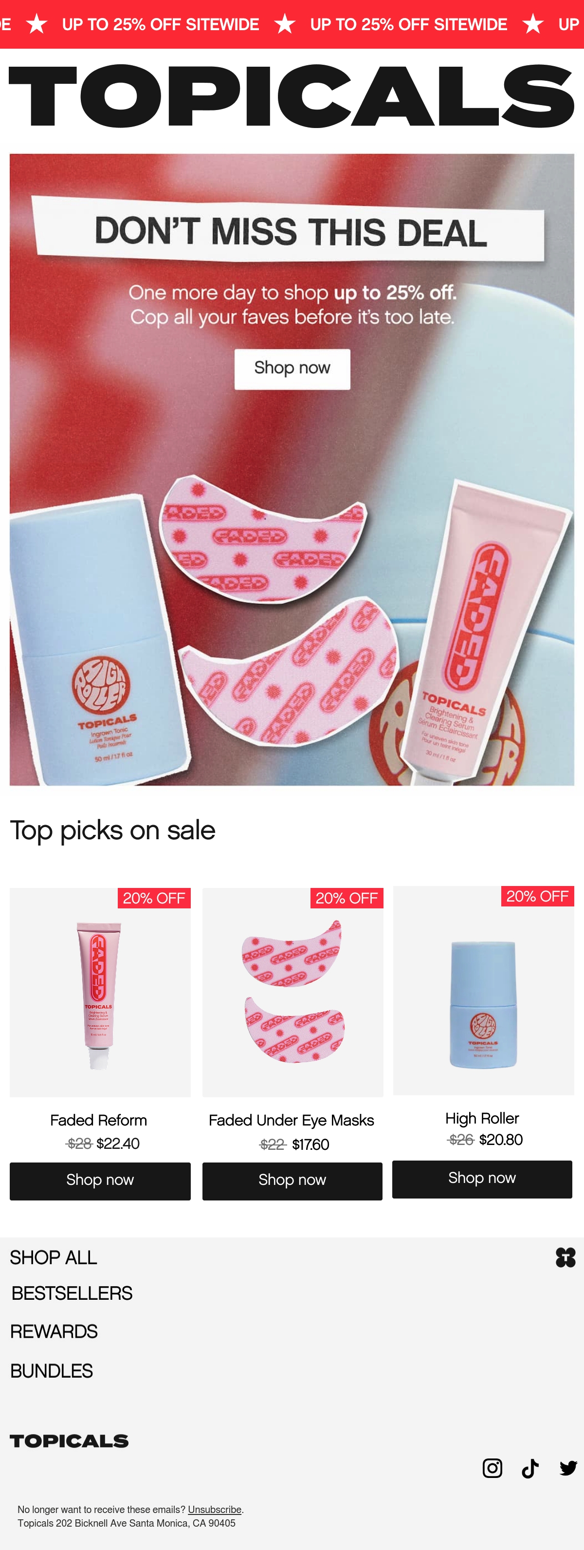 Email Inspiration from Topicals Thumbnail Preview