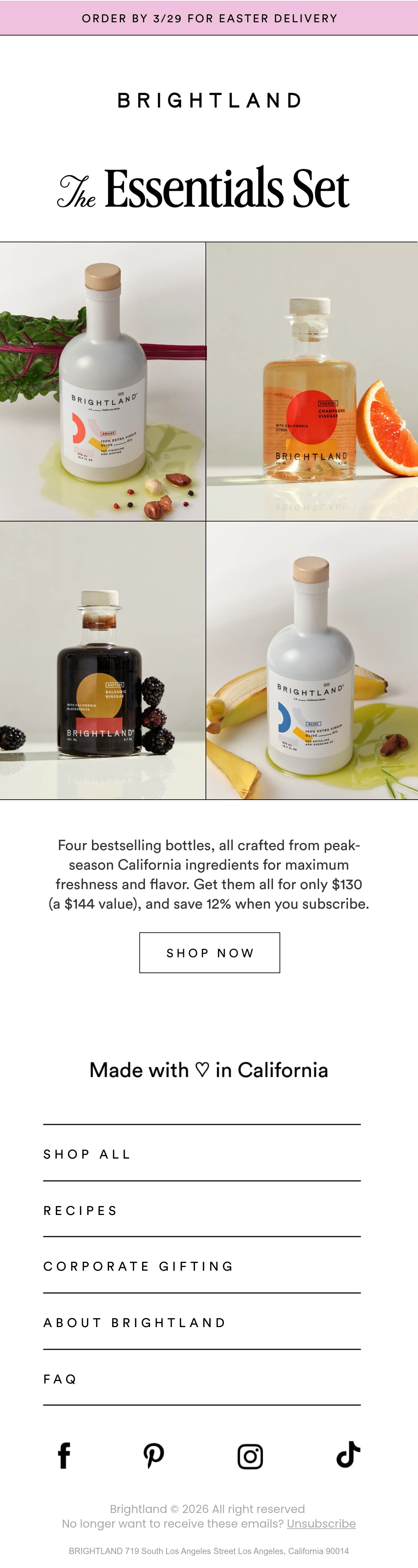 Email Inspiration from B R I G H T L A N D Thumbnail Preview