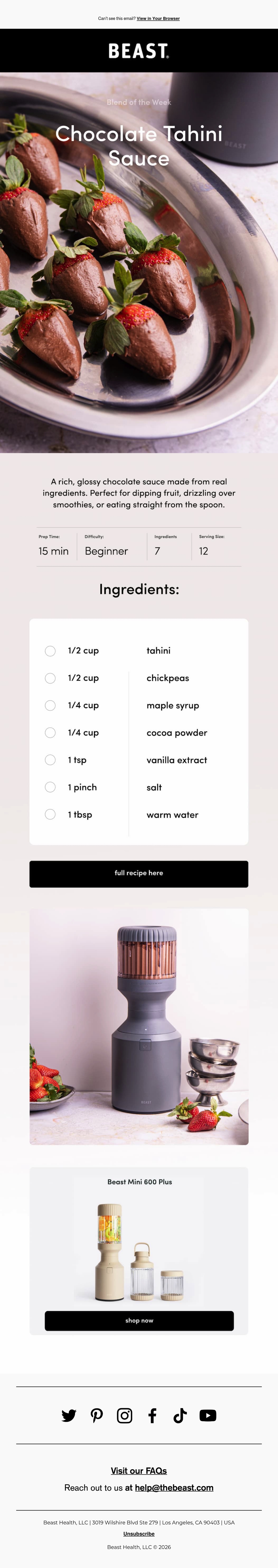 Email Inspiration from Beast Health Thumbnail Preview