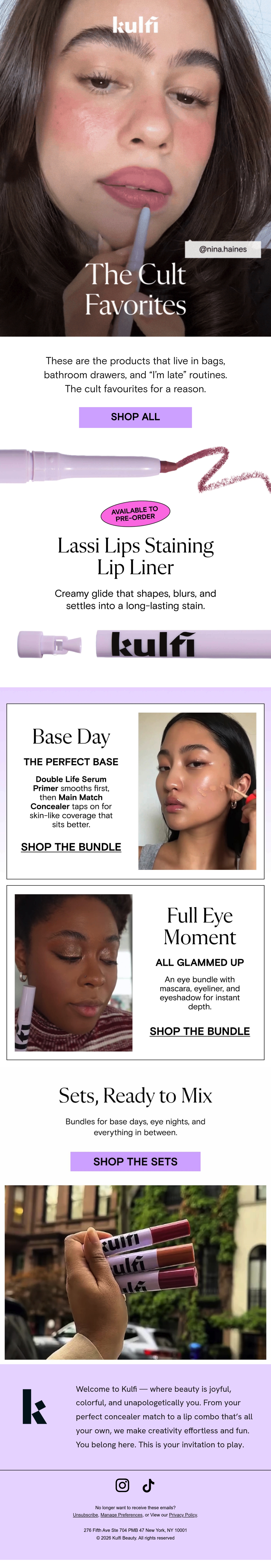 Email Inspiration from Kulfi Beauty Thumbnail Preview