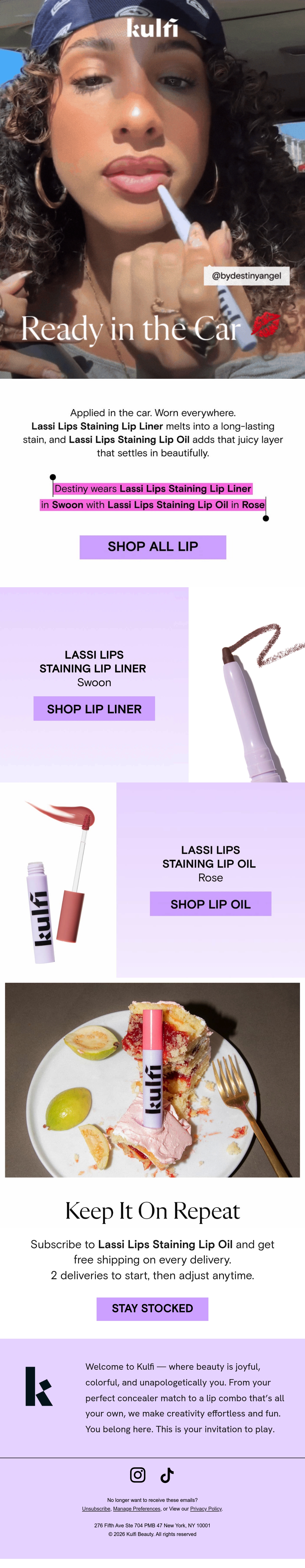 Email Inspiration from Kulfi Beauty Thumbnail Preview