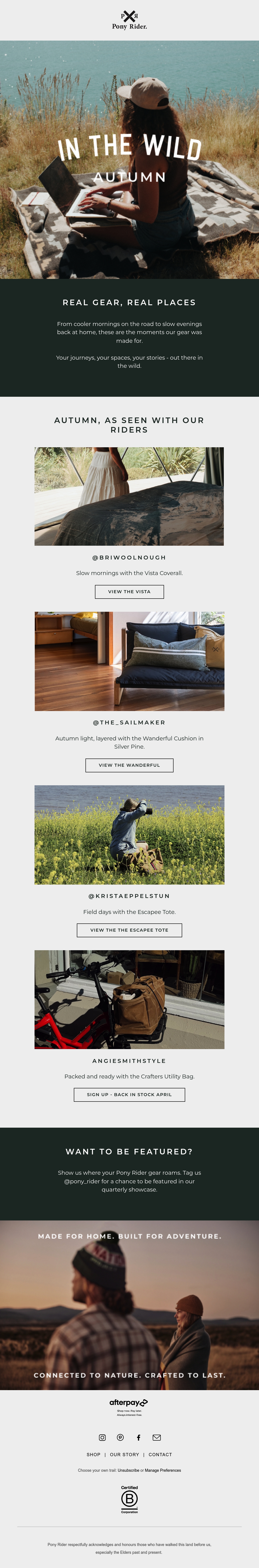 Email Inspiration from Pony Rider Thumbnail Preview