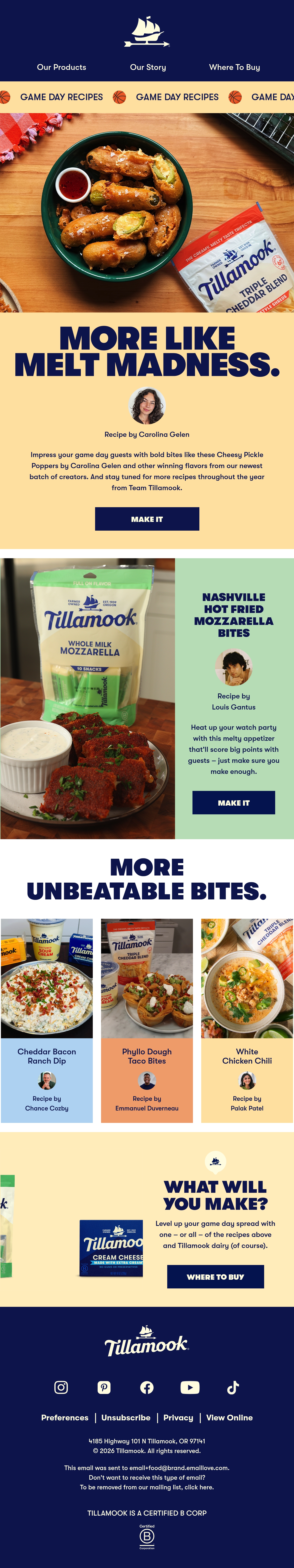 Email Inspiration from Tillamook Thumbnail Preview