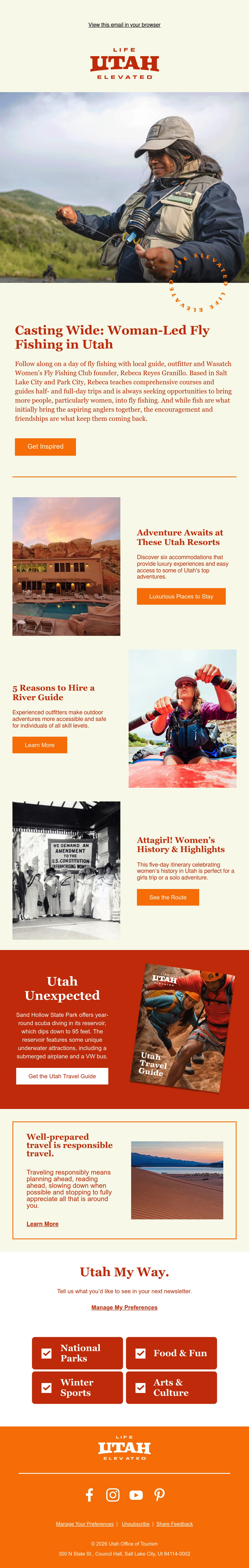Email Inspiration from Visit Utah Thumbnail Preview