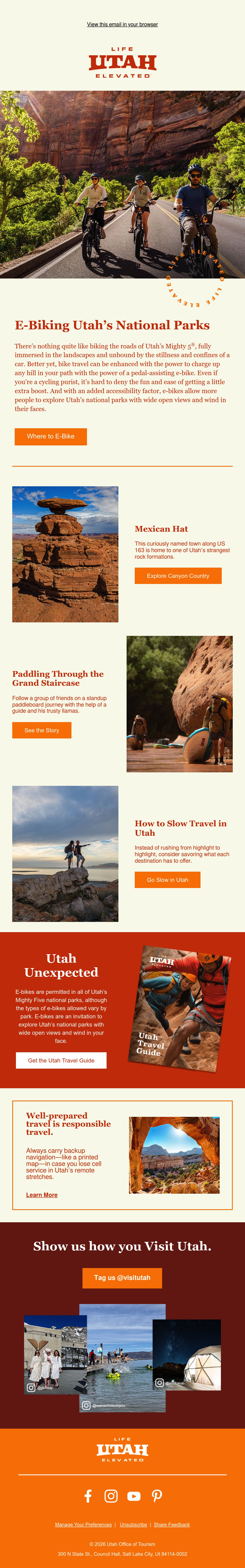 Email Inspiration from Visit Utah Thumbnail Preview