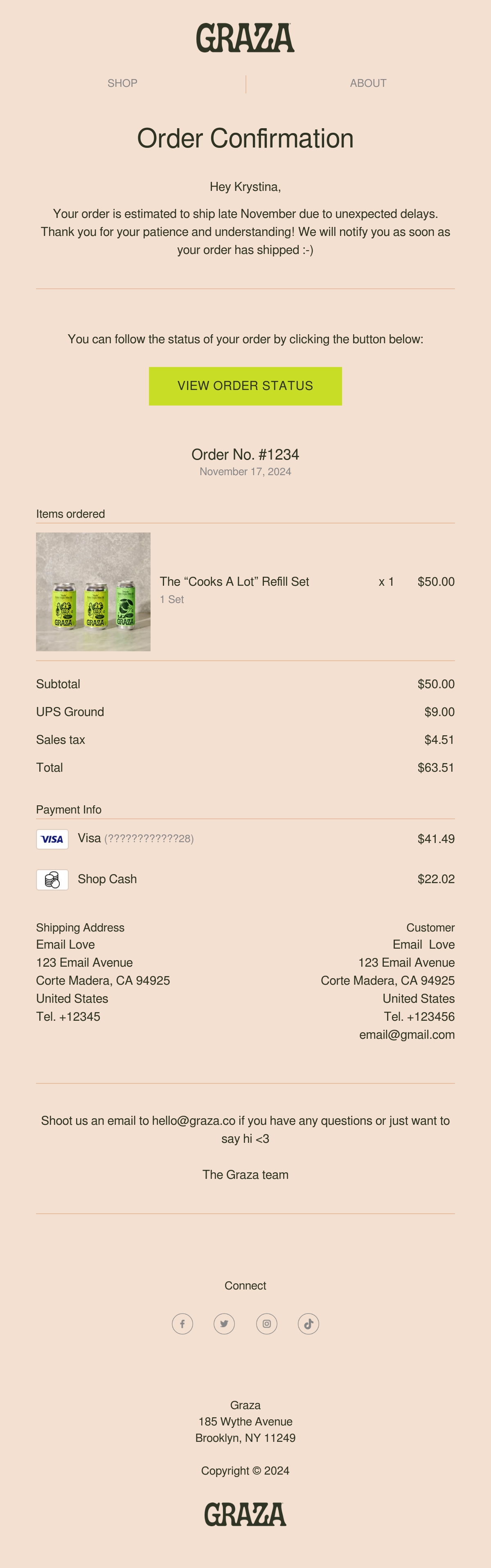 Graza Email Design Thumbnail Preview