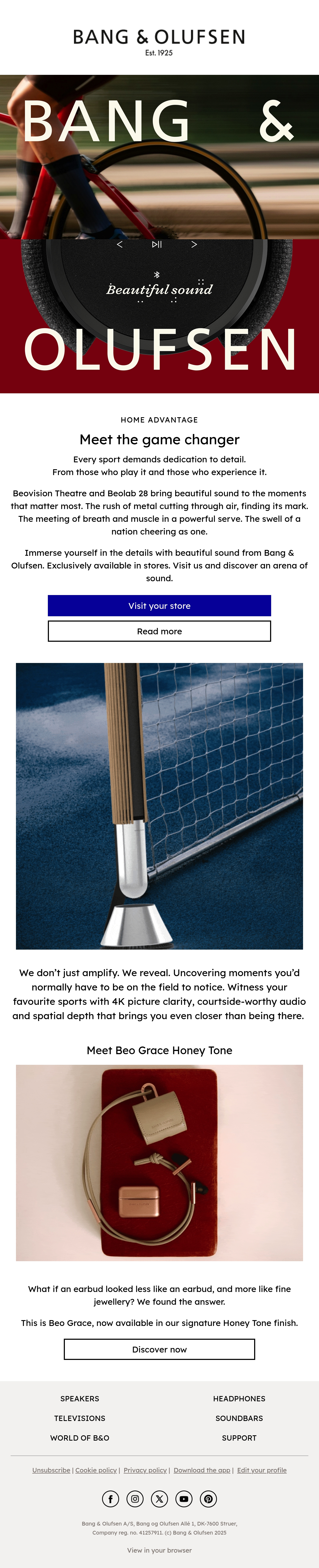 Email Inspiration from Bang & Olufsen Thumbnail Preview
