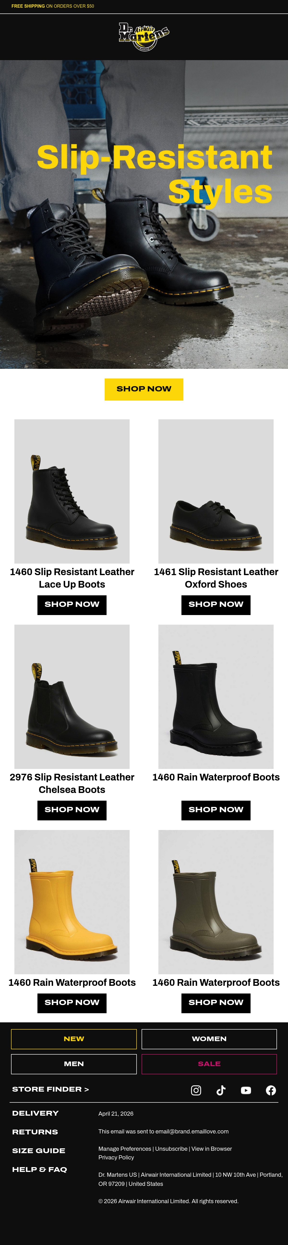 Email Inspiration from Dr. Martens Thumbnail Preview