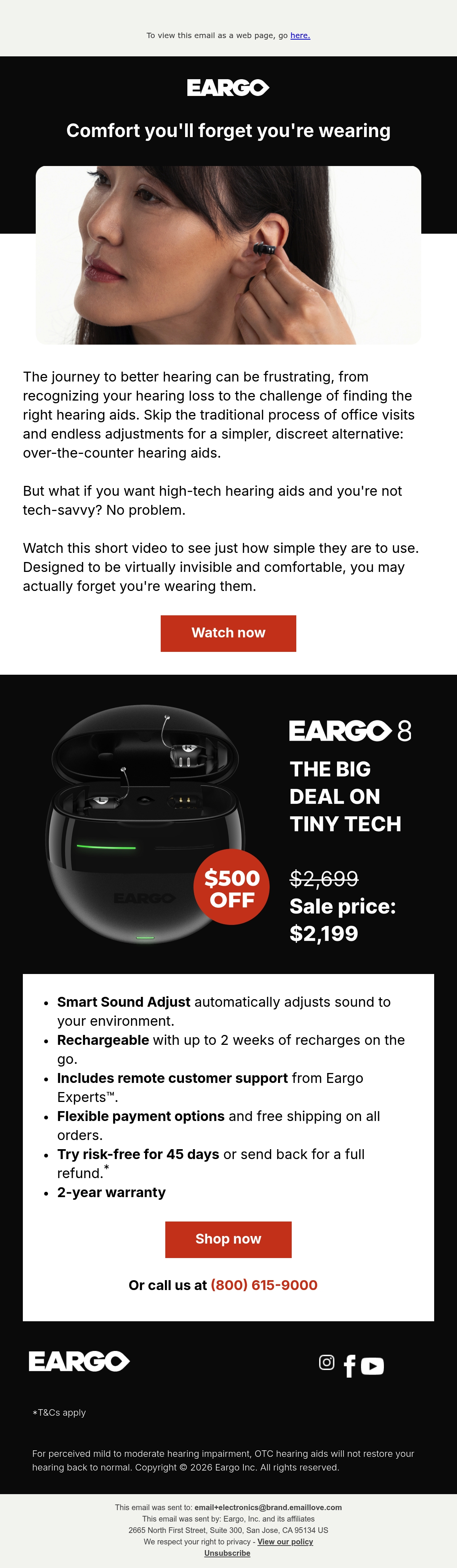 Email Inspiration from EARGO Thumbnail Preview
