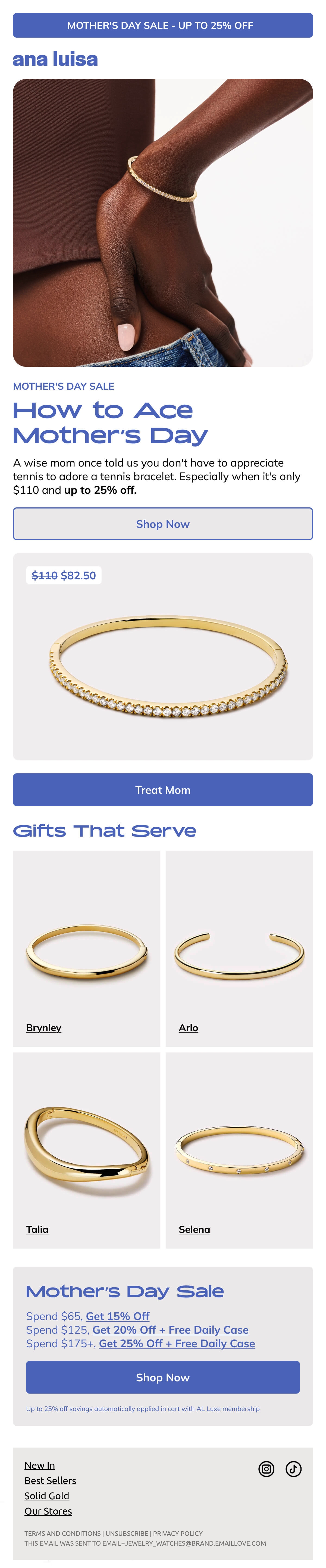 Email Inspiration from ANA LUISA Thumbnail Preview