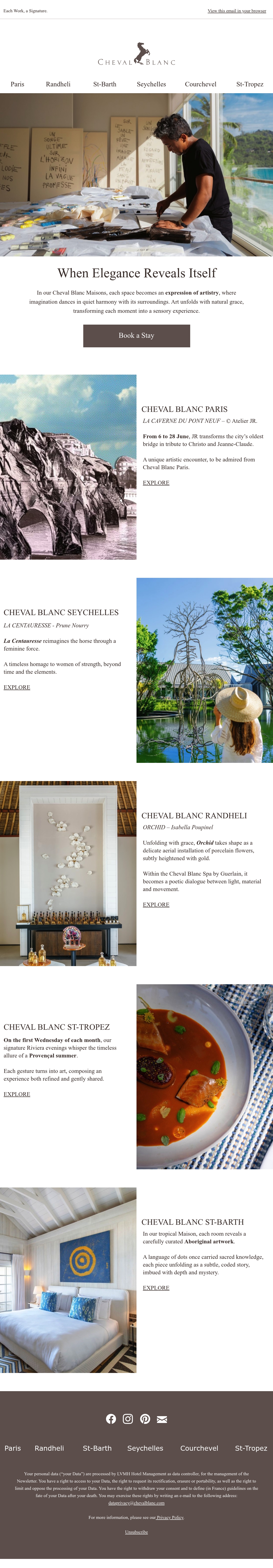 Email Inspiration from Cheval Blanc Thumbnail Preview